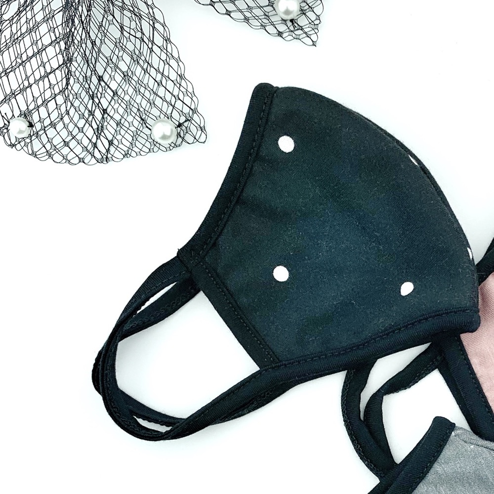 MADE IN USA REUSABLE FASHION FACE MASK- DOTS - Picture 3 of 6